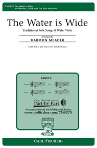 The Water Is Wide SATB choral sheet music cover Thumbnail